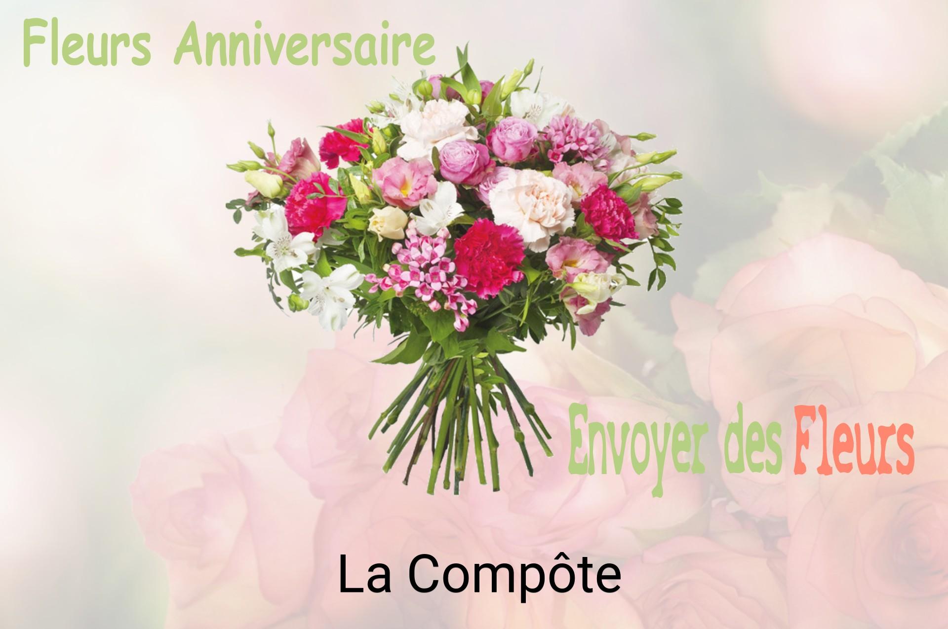 Bouquet de fleurs d’anniversaire livré à La Compôte