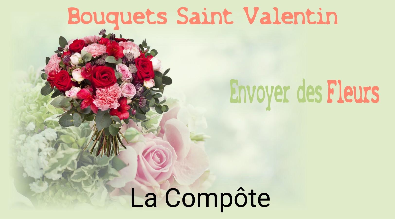 Roses de Saint-Valentin livrées à La Compôte